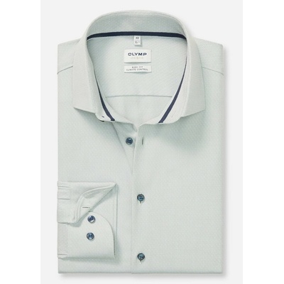 Control Olymp body fit pánska košel'a Climate zelenkavá