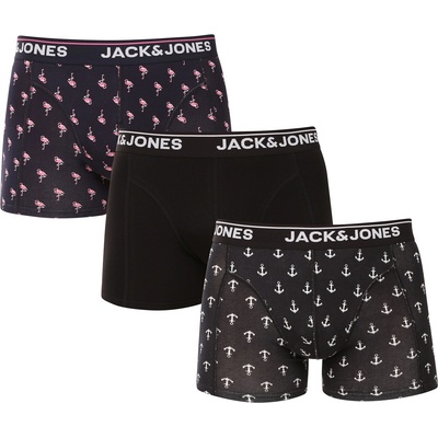 Jack & Jones Набор от три - мъжки боксерки Jack and Jones многоцветни Jack & Jones | Cheren Sin Mnogotsveten | МЪЖЕ | L