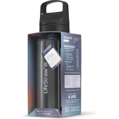 LifeStraw Go 2.0 Steel Black 0,65l