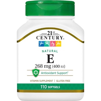 21st Century Vitamin E, 268 mg, 110 капсули, 21st Century (9137)