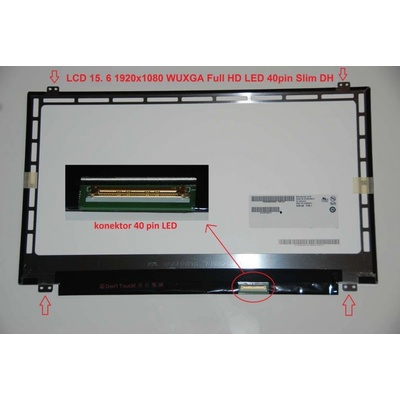 B156HTN02.1 LCD 15.6" 1920x1080 WUXGA Full HD LED 40pin Slim DH display displej lesklý povrch