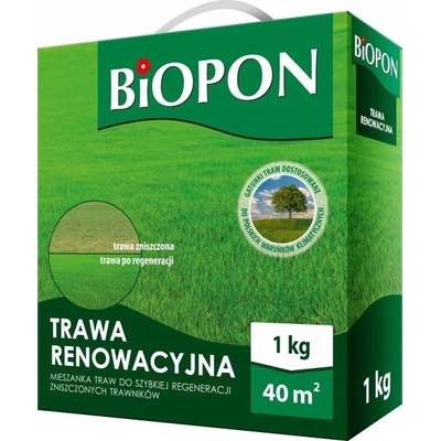 TRÁVA RENOVAČNÍ BIOPON SEMENA TRAV 1kg - 40m²