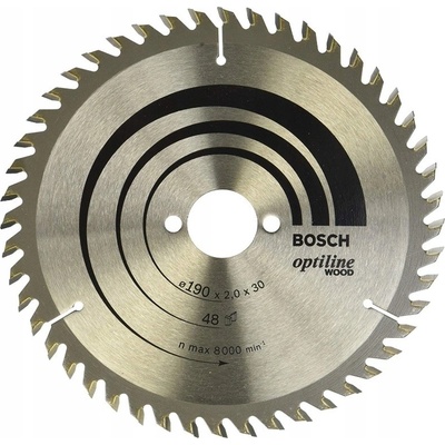 Bosch OW, 190 mm, otvor 30 mm, 48 zubov, b1 2,0 mm