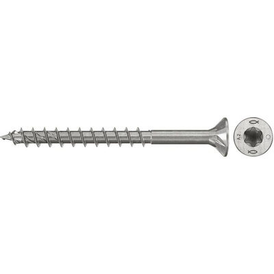 Fischer 574075 šrouby do dřevotřísky 4 mm 60 mm TX Nerezová ocel 100 ks