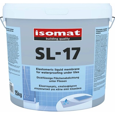 ISOMAT SL 17 Gumová hydroizolácia pod obklady, sivá, 15 kg