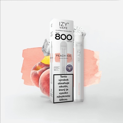 Izy Vape One Peach Ice 18 mg 800 poťahov 1 ks