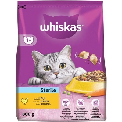 WHISKAS Sterile pre mačky 0,8 kg