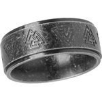 NNM пръстен Viking Runes Odin Norse - SS8-R206 black