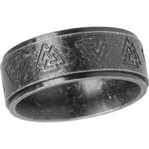 NNM пръстен Viking Runes Odin Norse - SS8-R206 black