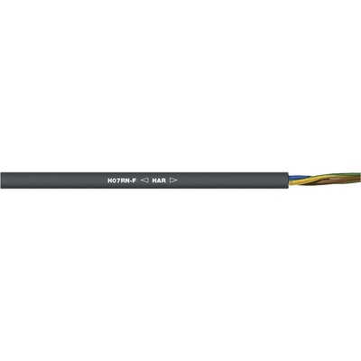 Lapp 16001073/1 kabel s gumovou izolací H07RN-F 4 G 6 mm² + 4 G 6 mm² černá 1m
