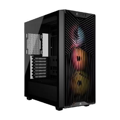 Кутия Corsair 3200D RS ARGB Mid-Tower Performance Case - Black (CC-9011344-WW)