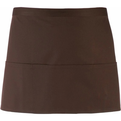 Premier PR 155 Krátka zástera do pása s vreckom brown
