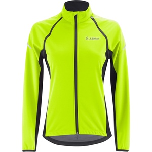 Löffler Дамско ветрозащитно яке за колоездене Löffler Women's Bike Zip-Off Jacket San Remo Ab Light Cycling jacket - Neon Yellow - размер 40 (EU) (151-0832-0214)