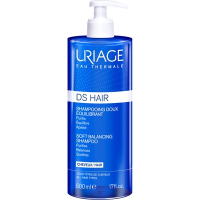 Uriage DS Hair Нежен балансиращ шампоан, 500 ml