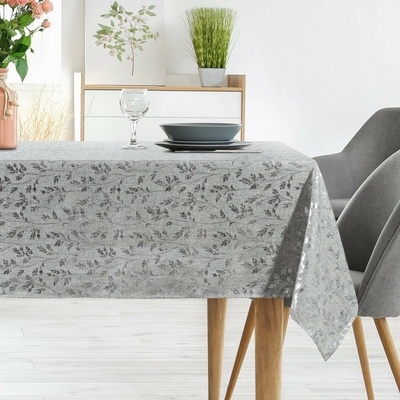 Eurofirany obrus SIMONA 140X260 cm STRIEBORNÝ
