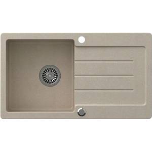 Quadron Вградена мивка Quadron Pop Johnny 111 бежова, композитна, 77x44 см (HCQJ7744BEZK) Мивка за вграждане