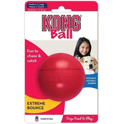 KONG ball medium/large - играчка за куче от гума - САЩ - kb1e