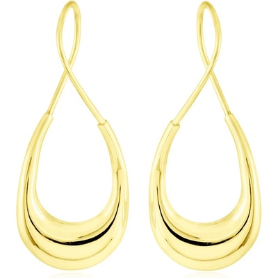 Gemmax Atraktivní zlaté visací náušnice GLEYN-41401