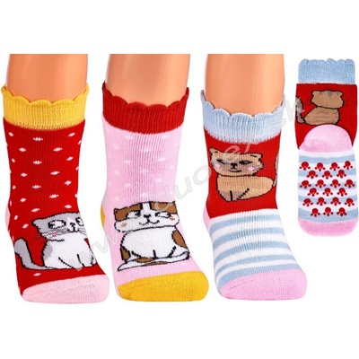 SOCKS4FUN Zimné ponožky W-5173-macka-2 k.2