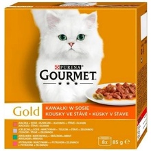 Gourmet Gold cat multipack kousky se zeleninou ve šťávě 8 x 85 g