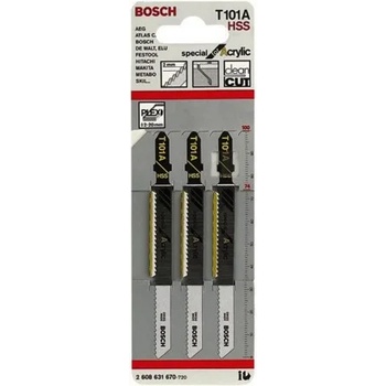Bosch Нож за зеге Bosch с T-захват за пластмаса 75/100 мм, 12.7 TPI, 3 бр. , праволинейно, T 101 A-2 608 631 670
