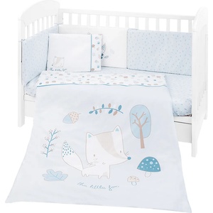 KikkaBoo Бебешки спален комплект 6 части 70/140 Little Fox (41101060110) - presi