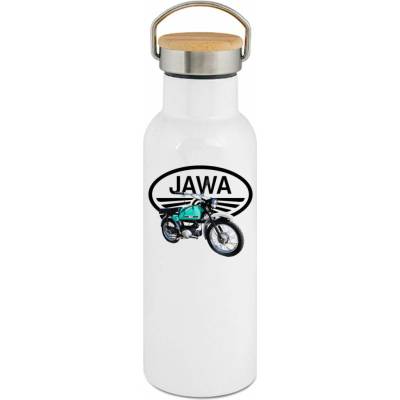 123TRIKO termoska Jawa Mustang zelenomodrý logo V3 500 ml