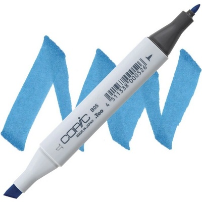 Lihová fixa COPIC Classic oboustranná Fine & Chisel, Process blue (B05)