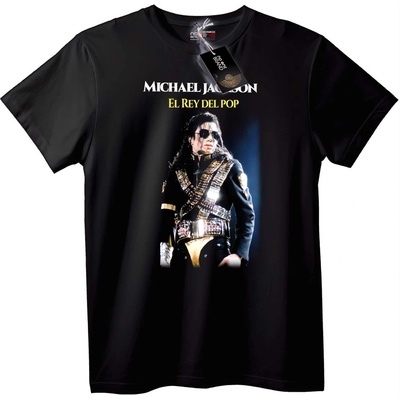 NOONEBRAND Тениска Michael Jackson - Кралят на попа - 2XL, White