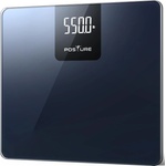 Posture Personal Scale - Digital Body Scale with 250 kg Load Capacity - and Durable 8 mm Tempered Glass Plate for Home - BG1911W-P (BG1911W-P)
