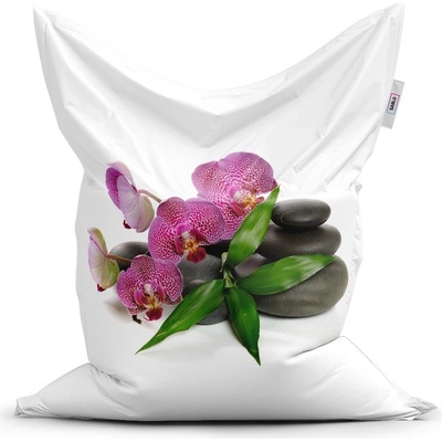 Sablio Sedací vak Orchidea a kamene 200x140 cm