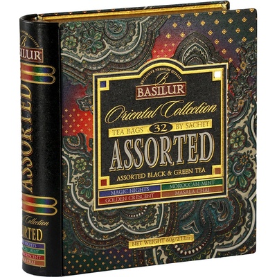 Basilur Book Assorted Orient plech 32 gastro sáčkov