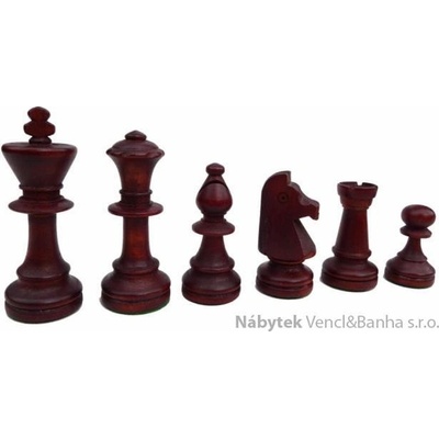 dřevěné turnajové šachové figurky Staunton Nr.6 168A mad