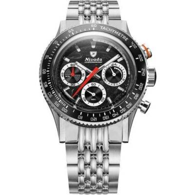 Nivada Grenchen Chronoking Meca Racing Black - Inter. Bezel - Beads of Rice