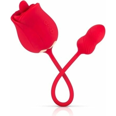Teazers Rose & Clitoris Stimulator Red