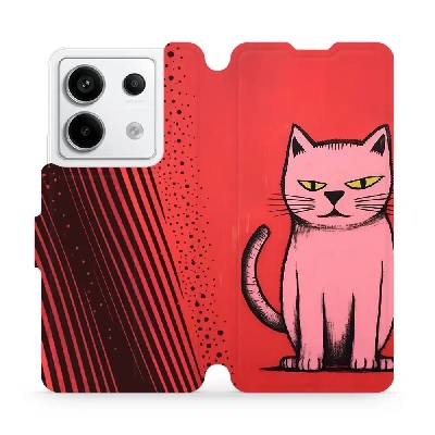 Flipové pouzdro Mobiwear - Xiaomi Redmi Note 13 Pro 5G / Poco X6 5G - VP54S Kocourek (Knížkové flip pouzdro, obal, kryt na mobil Xiaomi Redmi Note 13 Pro 5G / Poco X6 5G - VP54S Kocourek, materiál Umě