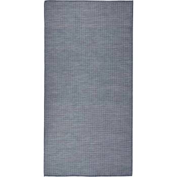Image 1 of vidaXL Градински плоскотъкан килим, 100x200 см, син (340794)