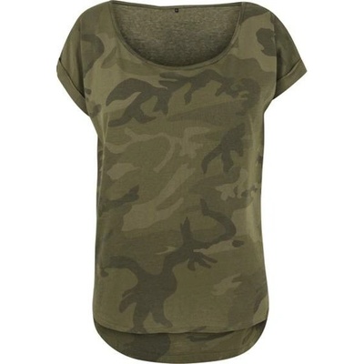 Build Your Brand Dámské tričko BY064 Olive Camo