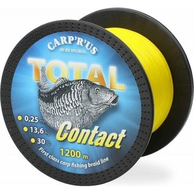Carp ´R´ Us Šnúra Total Contact Žltá 1200m 0,25mm 13,6kg