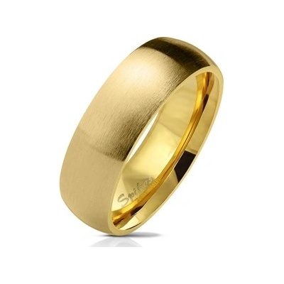 Šperky4U Zlacený ocelový prsten OPR0070 6