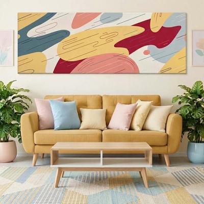 Obraz na plátně - Fragmenty ranního ticha FeelHappy.cz Rozměr obrazu (Šířka x Výška): 240 x 80 cm