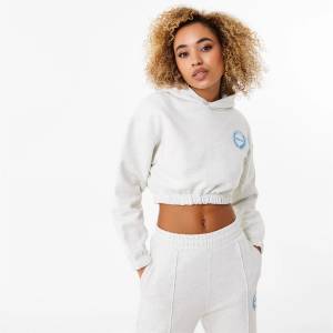 Everlast Дамски суичър Everlast Cropped Hoody Womens - White Marl