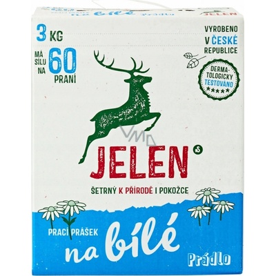 Jelen prací prášek na bílé prádlo 3 kg