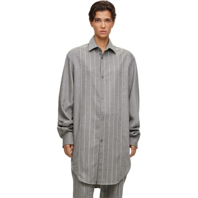 HUGO BOSS Риза Boss Men's Nereid Long-Sleeve Plain Shirt - Grey