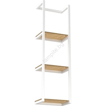 Luminex Стенна закачалка за кърпа 78x23 см бяла (LU9031)