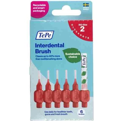 TePe Original medzizubné kefky z bioplastu 0,5 mm 6 ks krabička