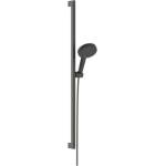Hansgrohe Raindance Alive Select S - Душ слушалка, комплект пръти и маркучи, 3 дюзи, EcoSmart, полиран черен хром 24601340 (24601340)