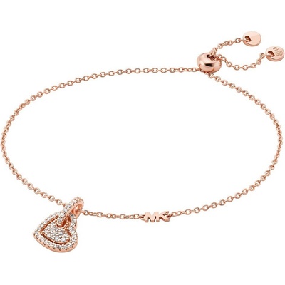 Michael Kors pôvabný pozlátený náramok so zirkónmi Love Kors MKC1748CZ791