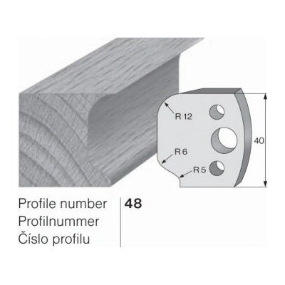 IGM profil 048 - pár omezovačů 40x4mm SP