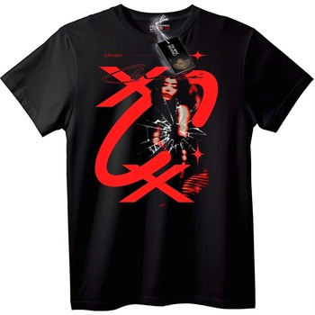 NOONEBRAND Графична тениска Crash X Red - XL, White